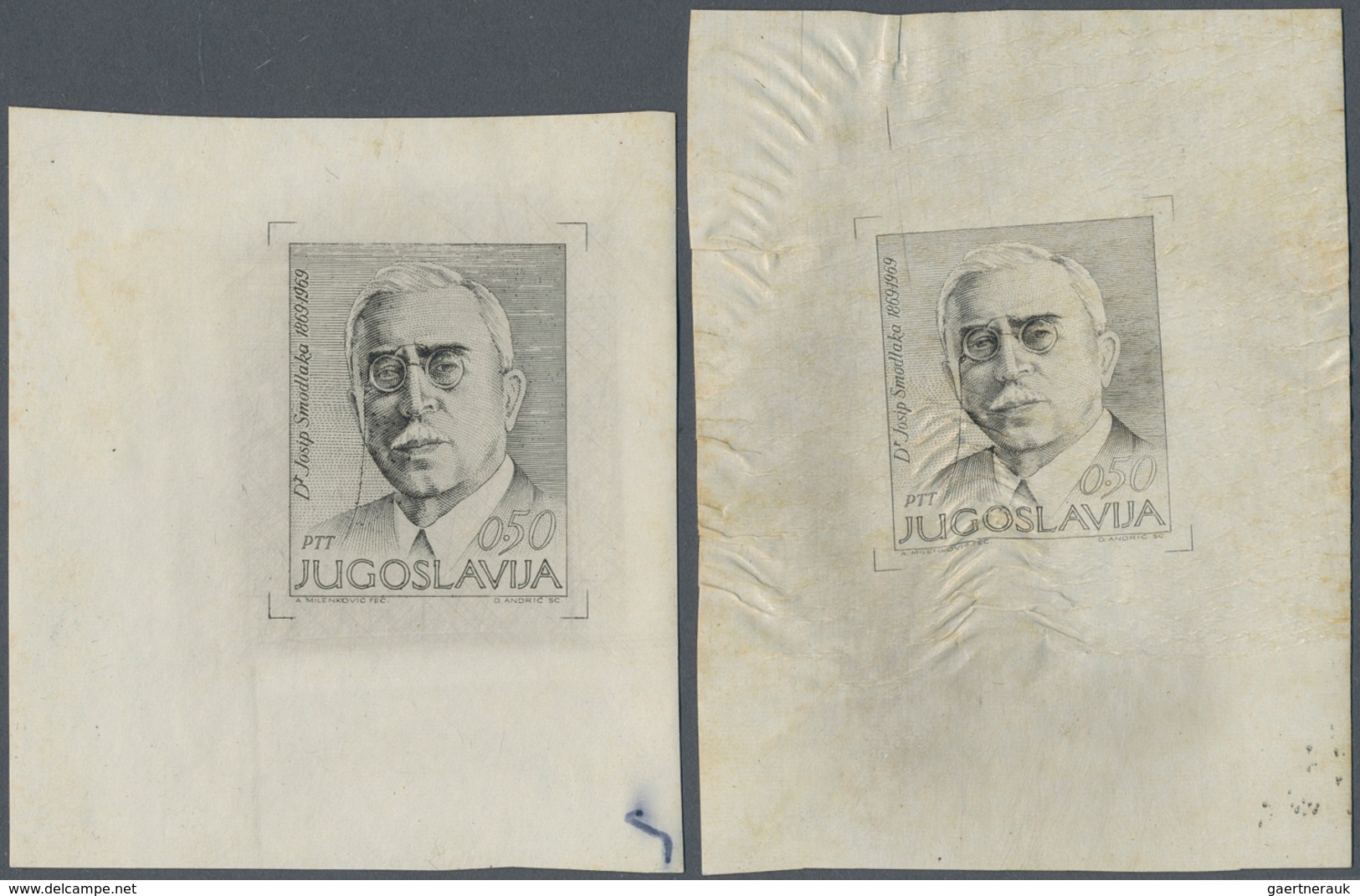 Jugoslawien: 1900/1990 (ca.), Sophisticated Balance On Stockpages/stockcards/album Pages/loose Mater - Brieven En Documenten