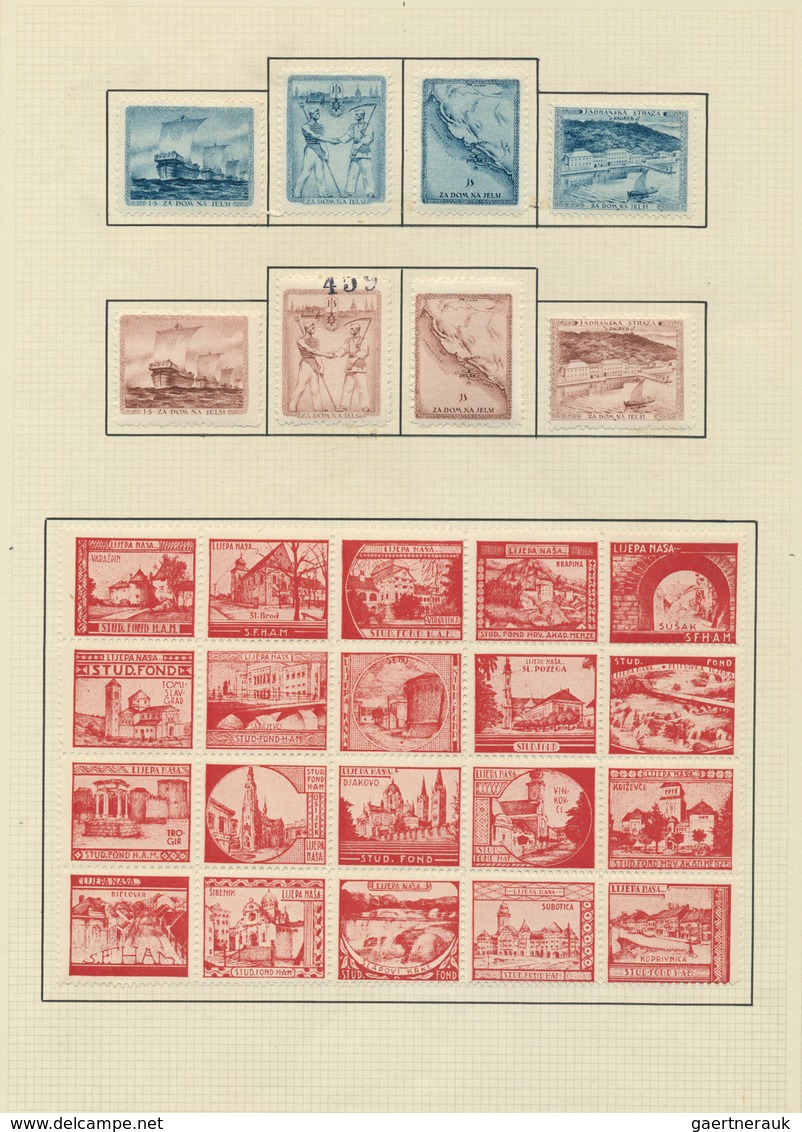 Jugoslawien: 1918, Issues for Croatia, SHS overprints on Hungary, comprising apprx. 1.600 stamps inc