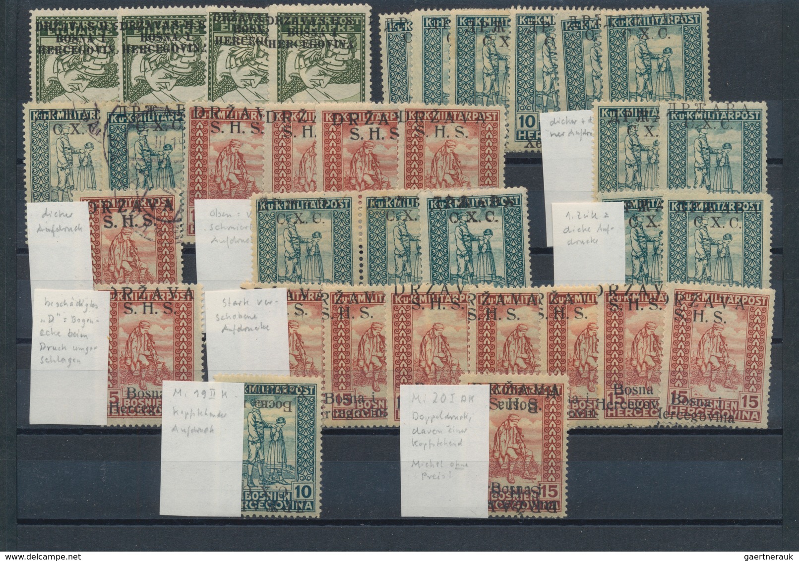 Jugoslawien: 1918/1997, Mint And Used Assortment On Stockcards Incl. A Specialised Selection Of 1918 - Covers & Documents