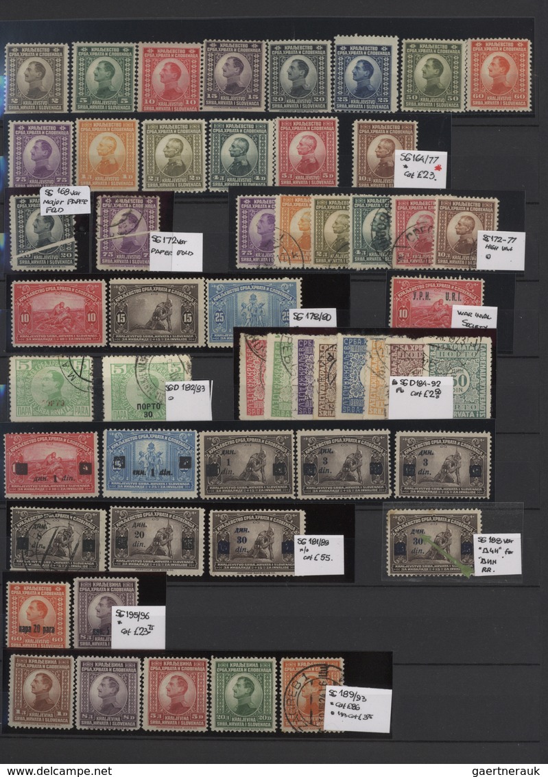 Jugoslawien: 1919/1943, Mint And Used Collection In A Stockbook From Some "Chainbreaker" Issues, Mai - Covers & Documents