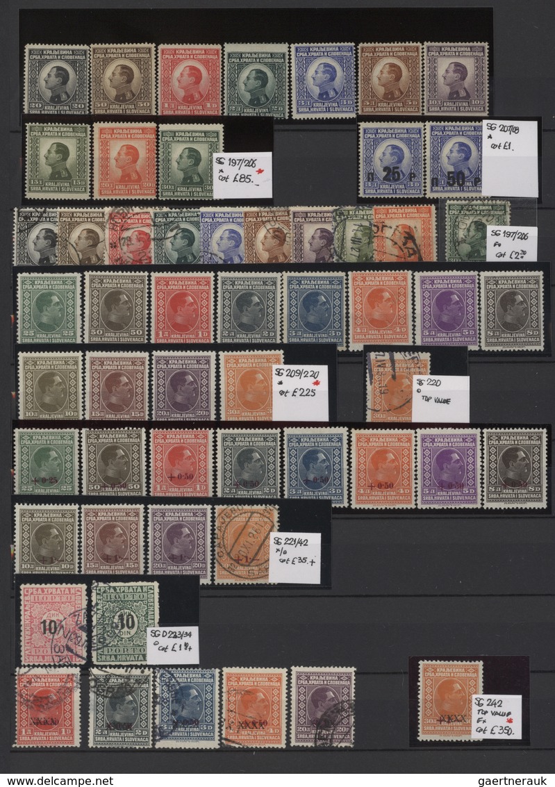 Jugoslawien: 1919/1943, Mint And Used Collection In A Stockbook From Some "Chainbreaker" Issues, Mai - Covers & Documents