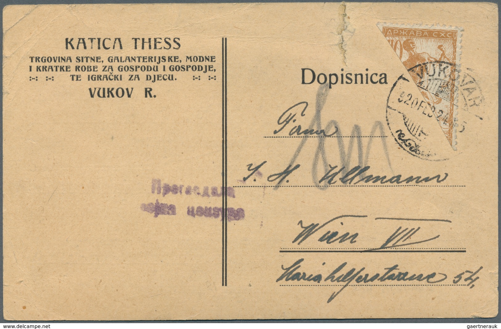 Jugoslawien: 1920/1960 (ca): Bestand Mit Ca. 350 Belegen, Dabei Viel Bedarf, U.a. Postanweisungen, P - Briefe U. Dokumente