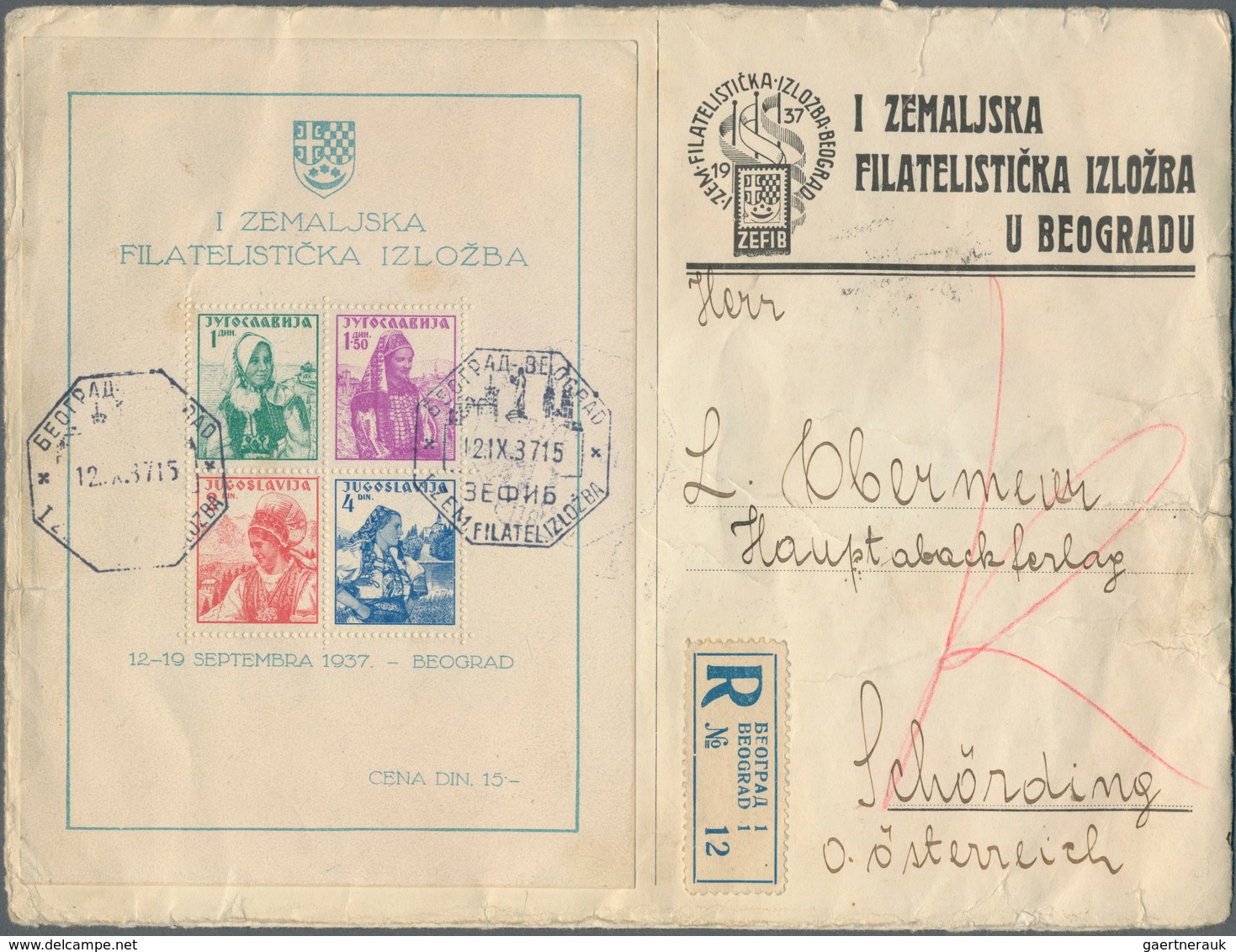 Jugoslawien: 1920/1960 (ca): Bestand Mit Ca. 350 Belegen, Dabei Viel Bedarf, U.a. Postanweisungen, P - Briefe U. Dokumente