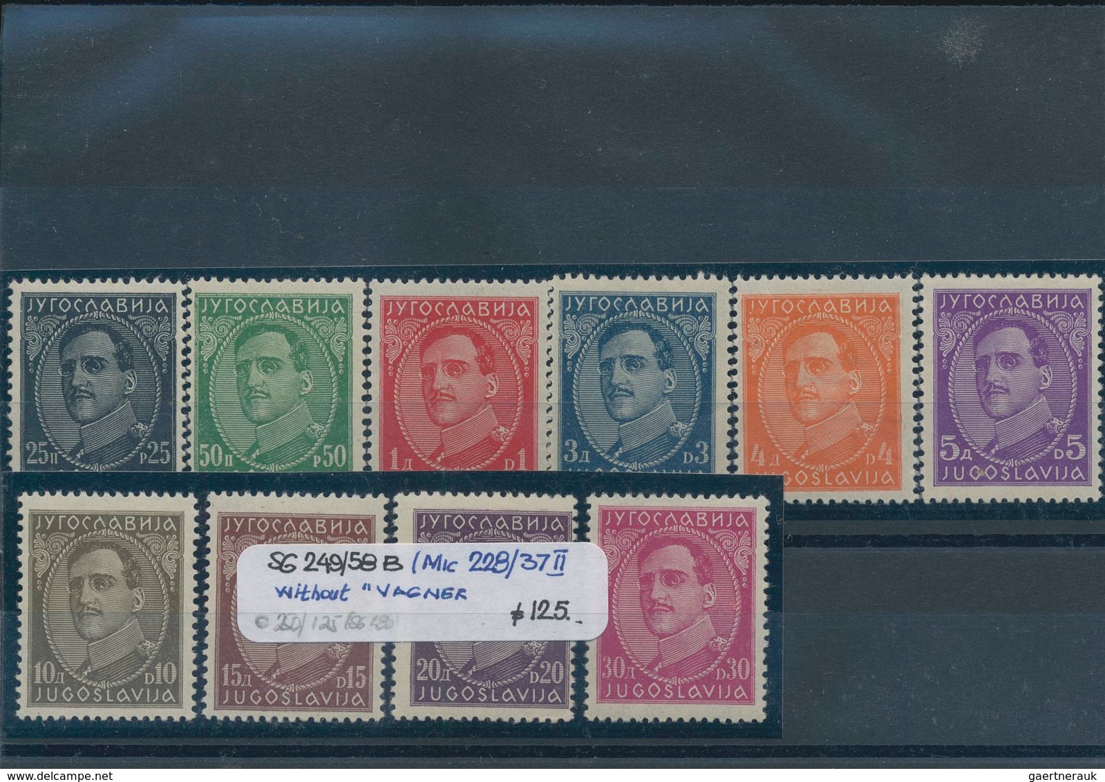 Jugoslawien: 1921/1938, Mint And Used Holding On Stockcards In A Small Binder With Many Interesting - Brieven En Documenten