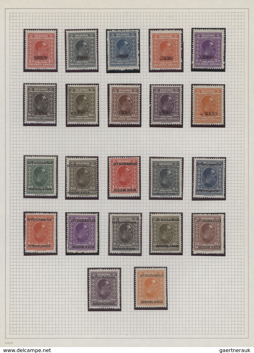 Jugoslawien: 1926/1933, Definitives "King Alexander" (portrait Towards Right), Specialised Collectio - Covers & Documents