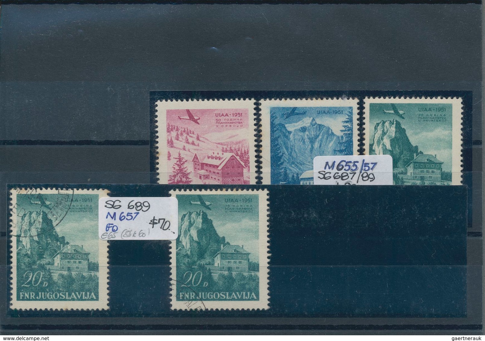 Jugoslawien: 1937/1970 (ca.), Mainly U/m Holding On Stockcards In A Small Binder, Almost Exclusively - Covers & Documents