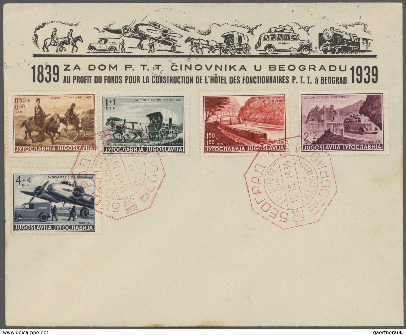 Jugoslawien: 1938/1941, Assortment Of Apprx. 80 Covers/cards With Attractive Frankings And Special E - Brieven En Documenten