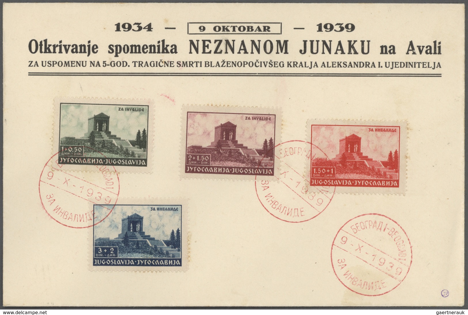 Jugoslawien: 1938/1941, Assortment Of Apprx. 80 Covers/cards With Attractive Frankings And Special E - Brieven En Documenten