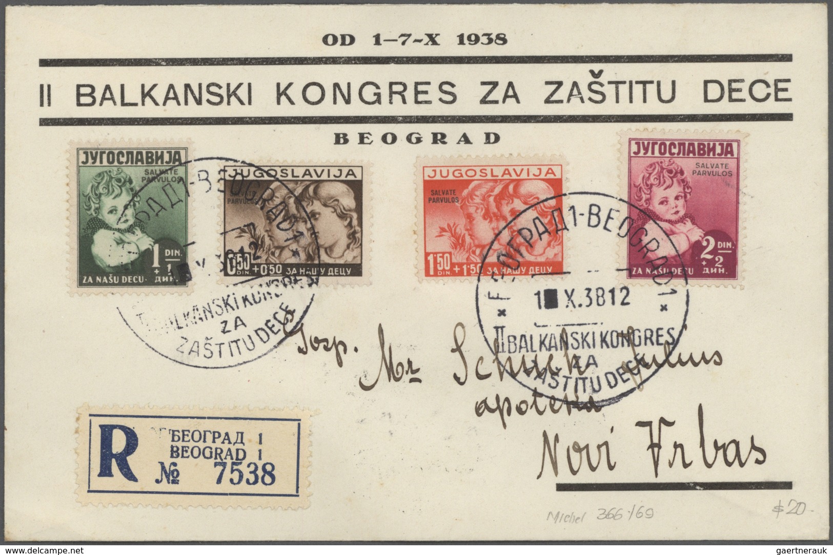 Jugoslawien: 1938/1941, Assortment Of Apprx. 80 Covers/cards With Attractive Frankings And Special E - Covers & Documents