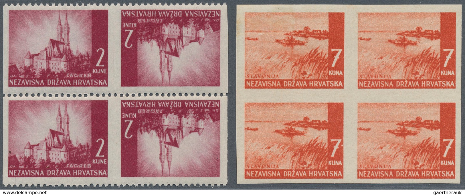 Kroatien: 1941/1944, Definitives "Pictorials", Specialised Mint Assortment Of Apprx. 230 Stamps Show - Croatie