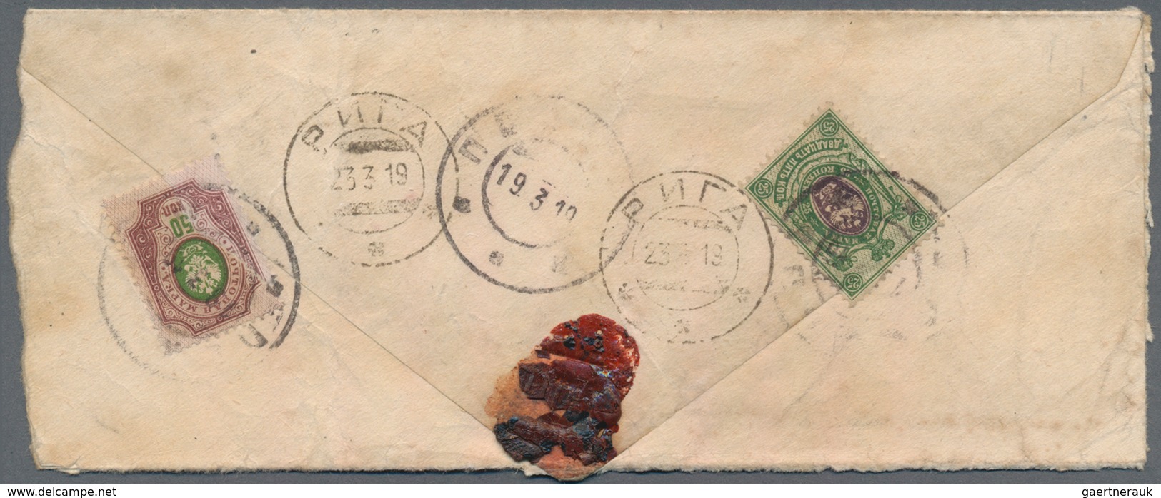 Lettland: 1901/1955, Latvia Under Russian/Soviet Rule/occupation, Sophisticated Lot Of Apprx. 48 Cov - Lettonie