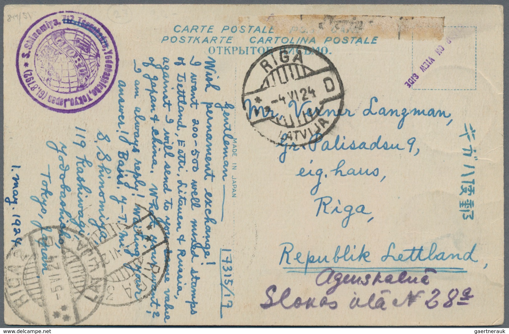 Lettland: 1918/1940, Assortment Of Apprx. 78 Covers/cards/stationeries, Comprising Good Range Of Pos - Letonia