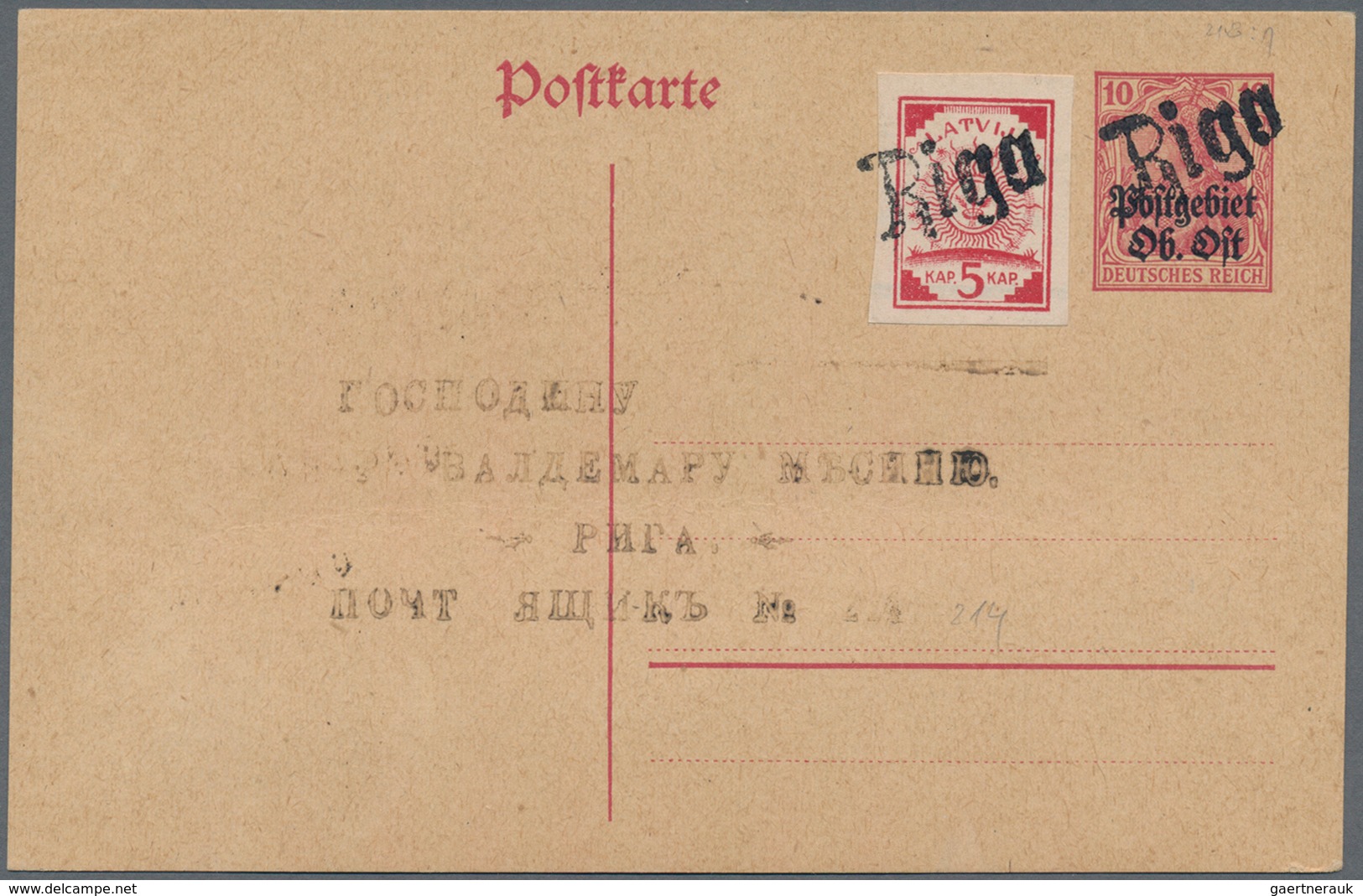 Lettland: 1918/1940, assortment of apprx. 78 covers/cards/stationeries, comprising good range of pos