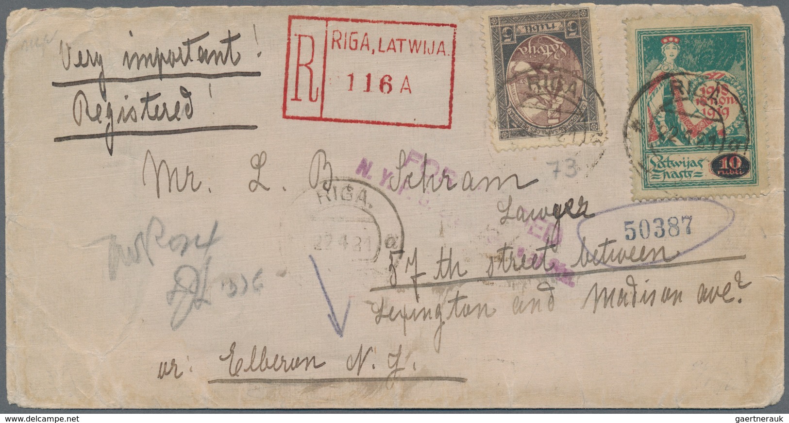 Lettland: 1918/1940, assortment of apprx. 78 covers/cards/stationeries, comprising good range of pos