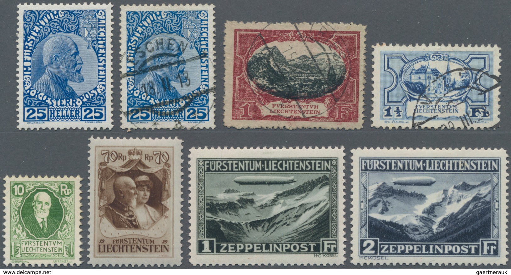 Liechtenstein: 1912/1990 (ca.), Umfangreicher Dublettenbestand Einschl. Teilsammlungen In Insgesamt - Collections