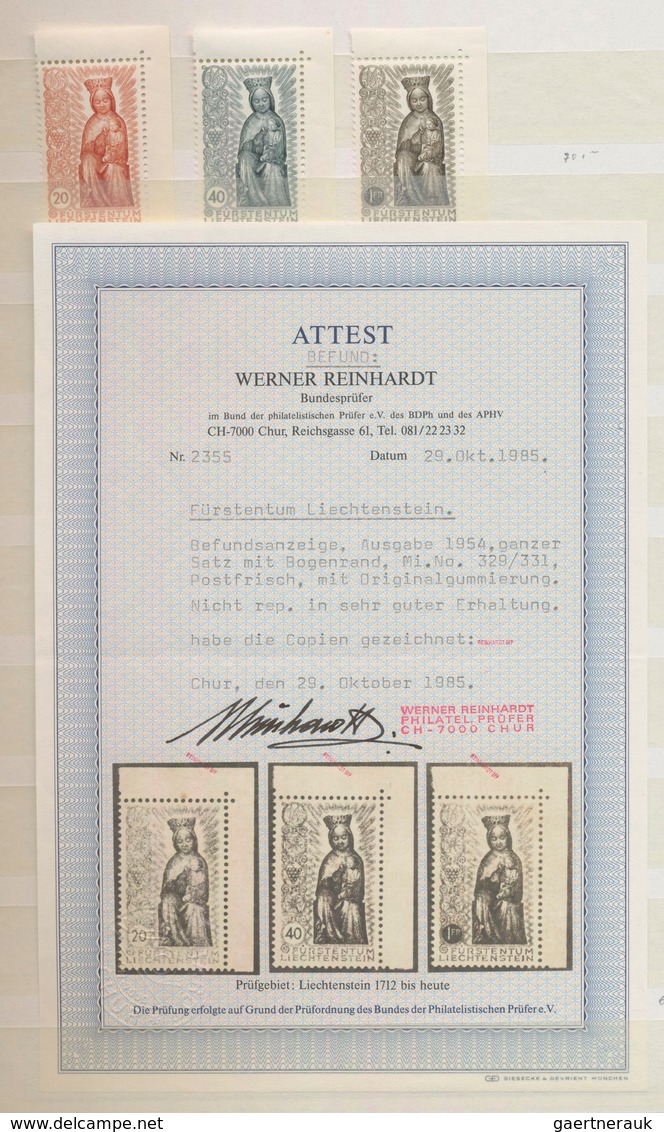 Liechtenstein: 1912-86, Sammlung Im Großen Einsteckbuch, Anfangs In Beiden Erhaltungen, Später Postf - Verzamelingen