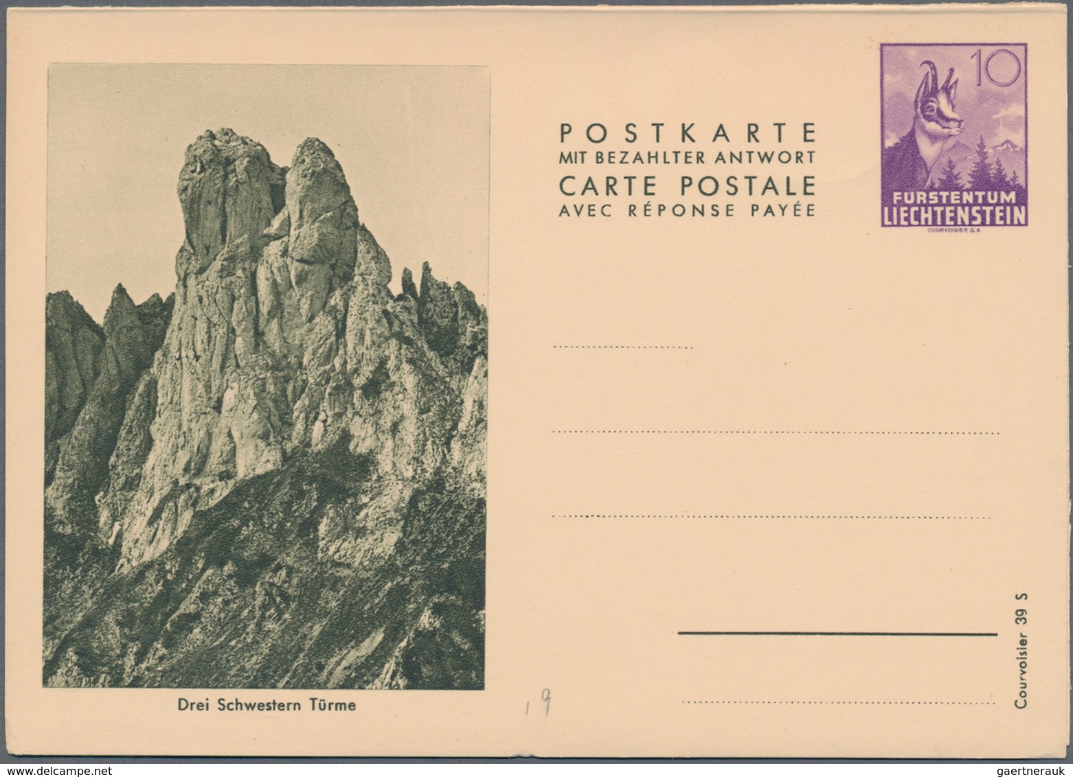 Liechtenstein - Ganzsachen: 1921/1970 (ca.), Schöne Partie Von Ca. 150 Ganzsachenkarten, Dabei Frühe - Enteros Postales