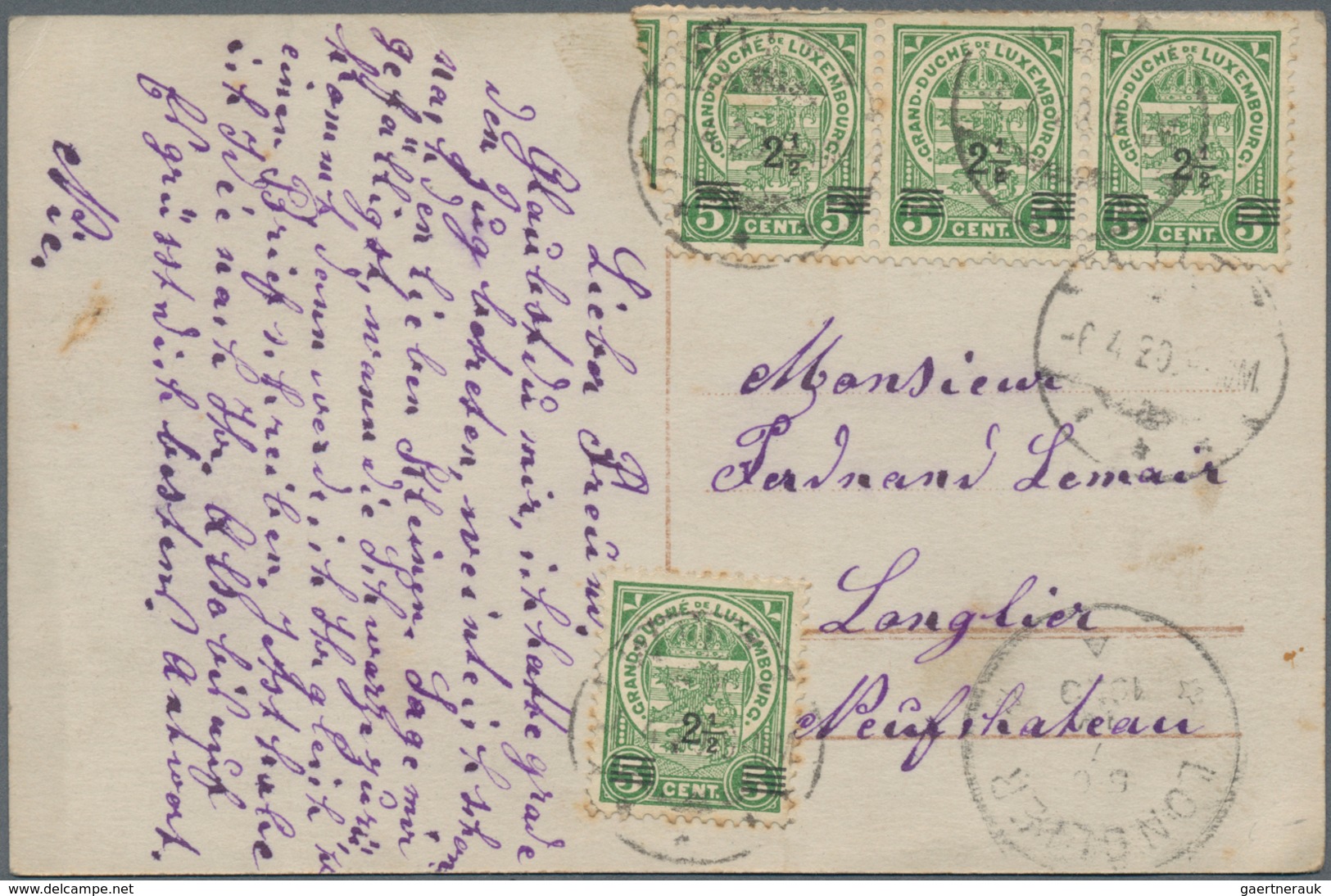 Luxemburg: 1877/1952, Ganzsachen Ungebraucht Bzw. Gelaufen (7, Mit Zwei Doppelkarten 12 1/2 C. Bzw. - Sonstige & Ohne Zuordnung