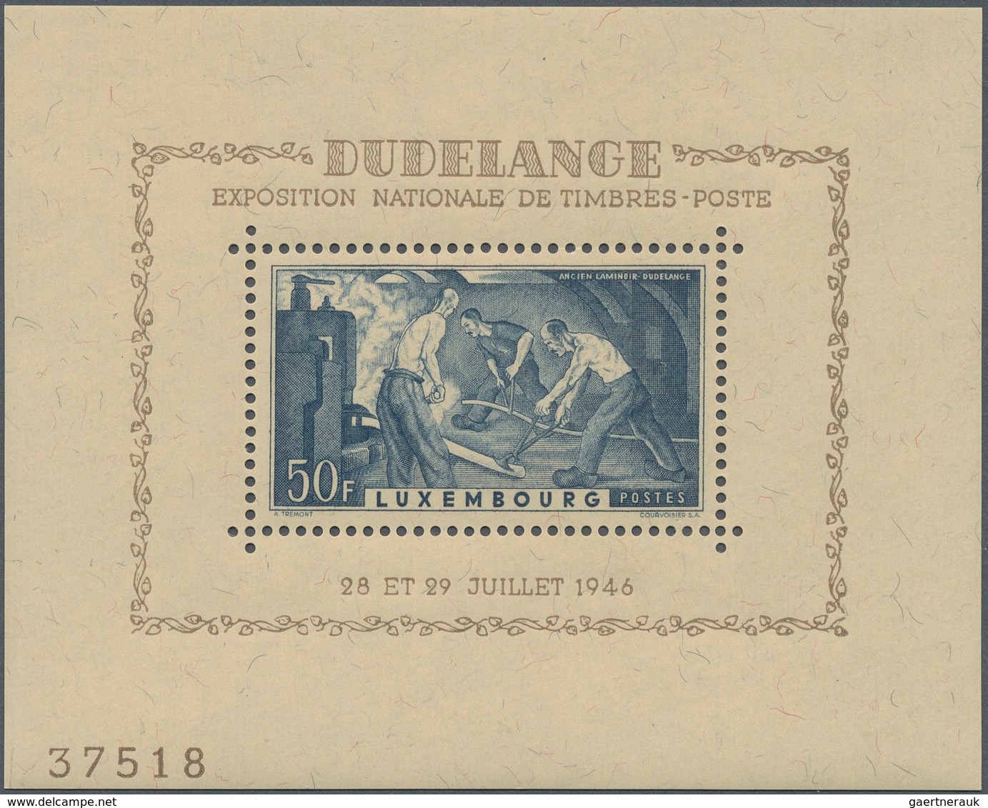 Luxemburg: 1939/1990, duplicated accumulation of the MINIATURE SHEETS in different quantities incl.
