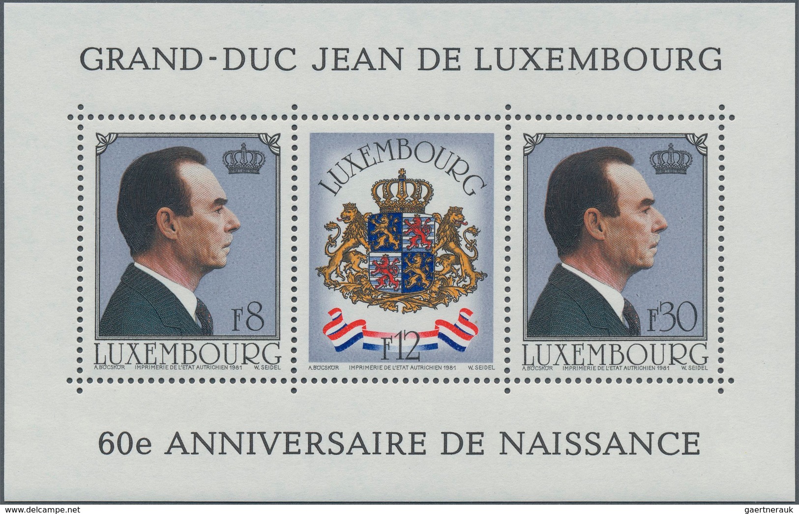 Luxemburg: 1939/1990, duplicated accumulation of the MINIATURE SHEETS in different quantities incl.