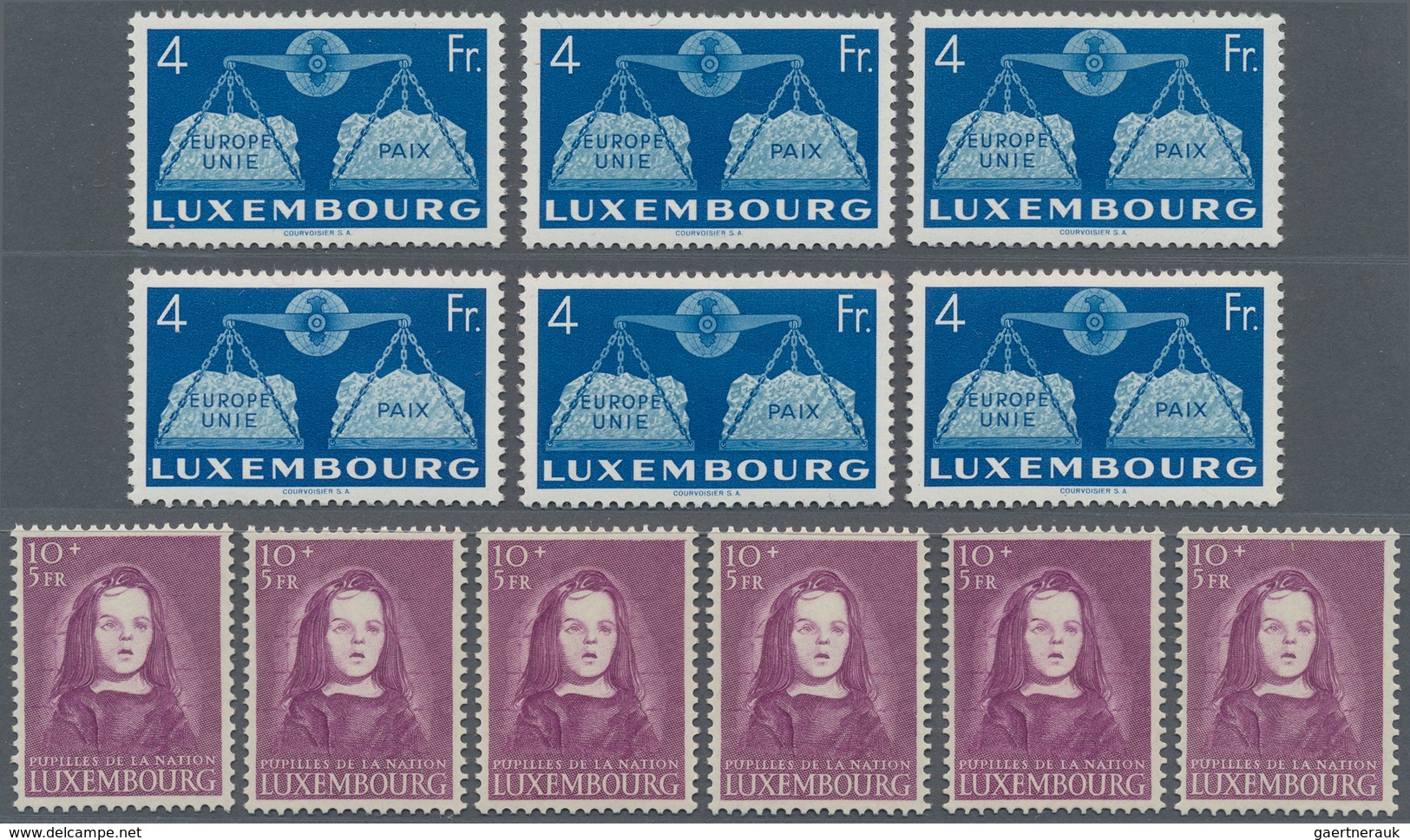 Luxemburg: 1940/1971, Accumulation Of Part Or Complete Year Sets On Hundreds Of Stockcards Incl. Man - Otros & Sin Clasificación