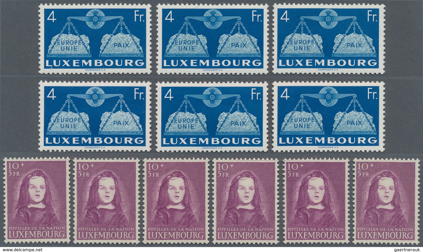 Luxemburg: 1940/1971, Accumulation Of Part Or Complete Year Sets On Hundreds Of Stockcards Incl. Man - Andere & Zonder Classificatie