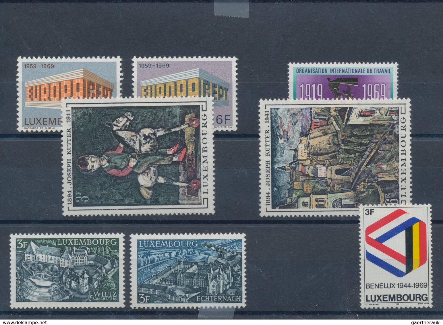 Luxemburg: 1968/71, Complete Year Sets MNH, Mostly Mint Never Hinged And Fine, Some A Bit Toned, Gum - Otros & Sin Clasificación