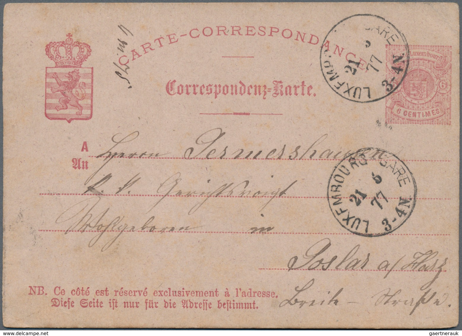 Luxemburg - Ganzsachen: 1872/1985 (ca.) Holding Of Ca. 640 Unused And Used Postal Stationery (cards, - Stamped Stationery