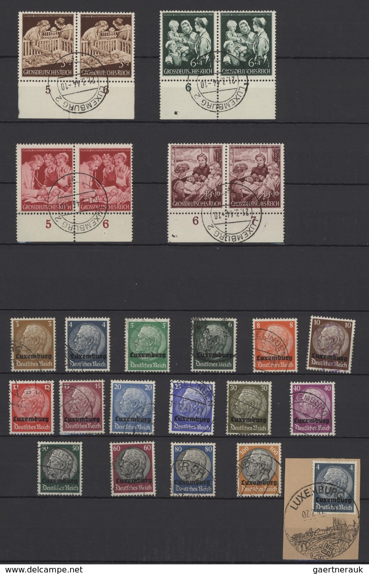 Luxemburg - Stempel: 1940/1944, Dt.Reich Gebraucht In Luxemburg, Außergewöhnlich Schön Gestempelte K - Máquinas Franqueo (EMA)