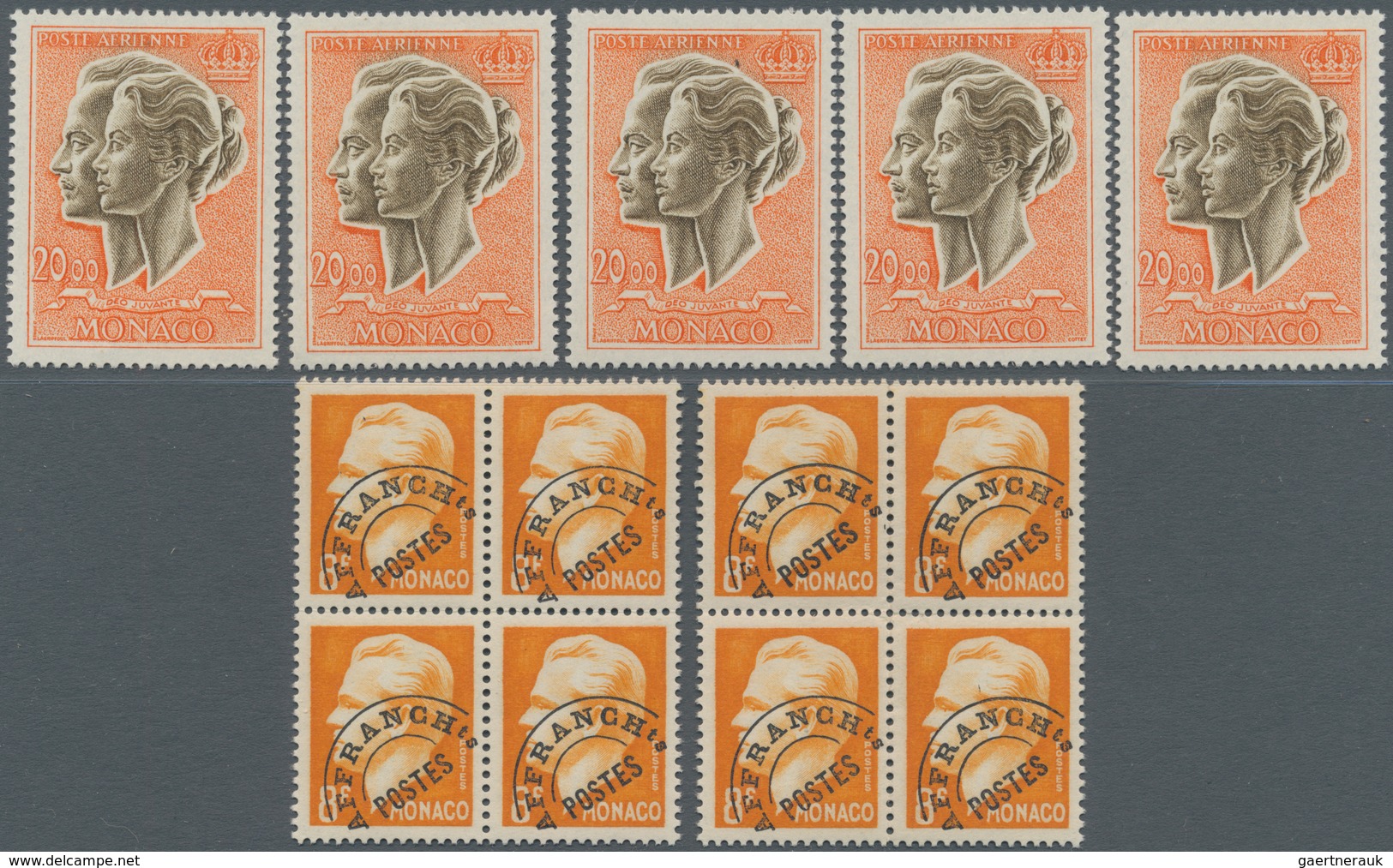 Monaco: 1885/1986 (ca.), Duplicates On Stockcards With Many Better Stamps Incl. A Great Part Of The - Gebraucht