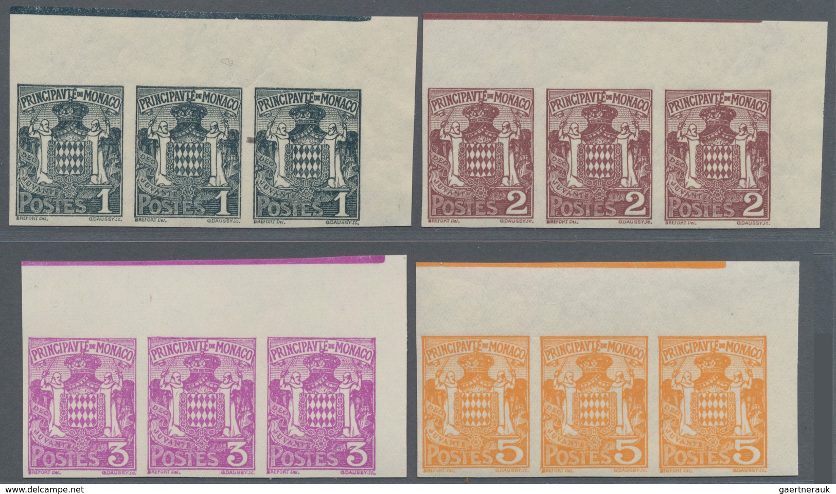 Monaco: 1924/1933, Coat Of Arms And Prince Louis II. 16 Different Values 1c. Grey To 50c. Brown-lila - Used Stamps