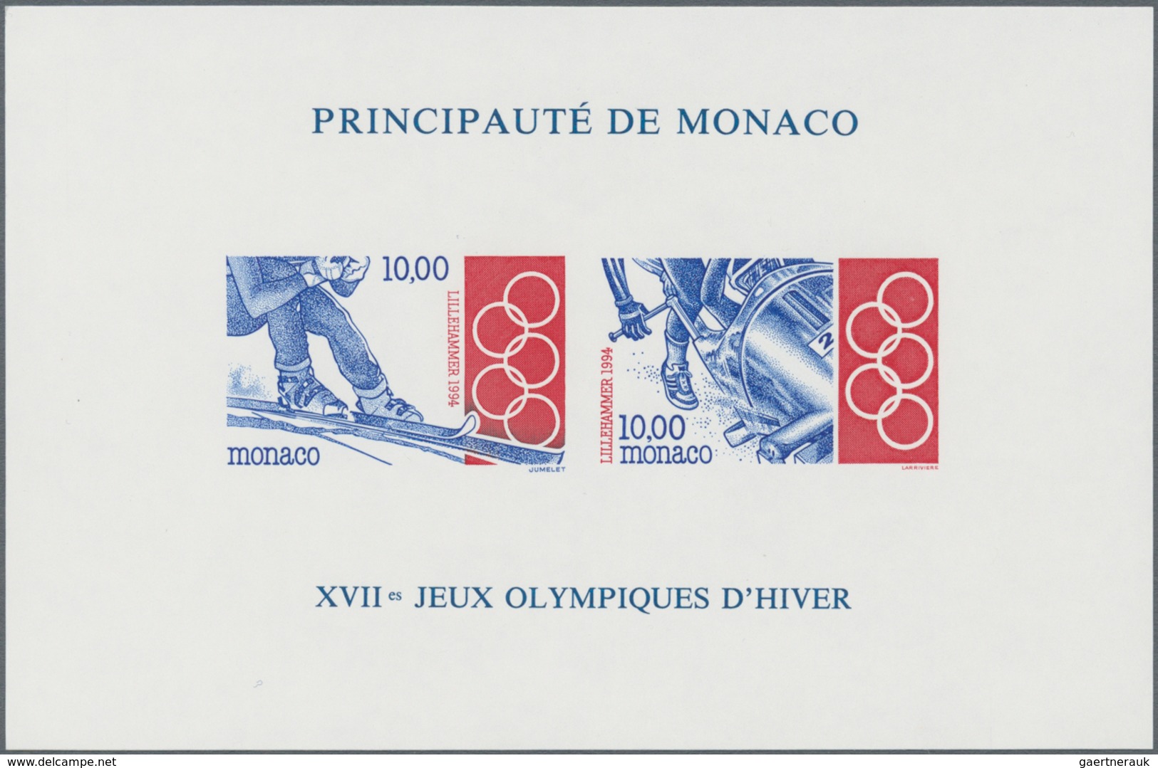 Monaco: 1964/1994, incredible accumulation with 515 IMPERFORATE and SPECIAL miniature sheets (perf./