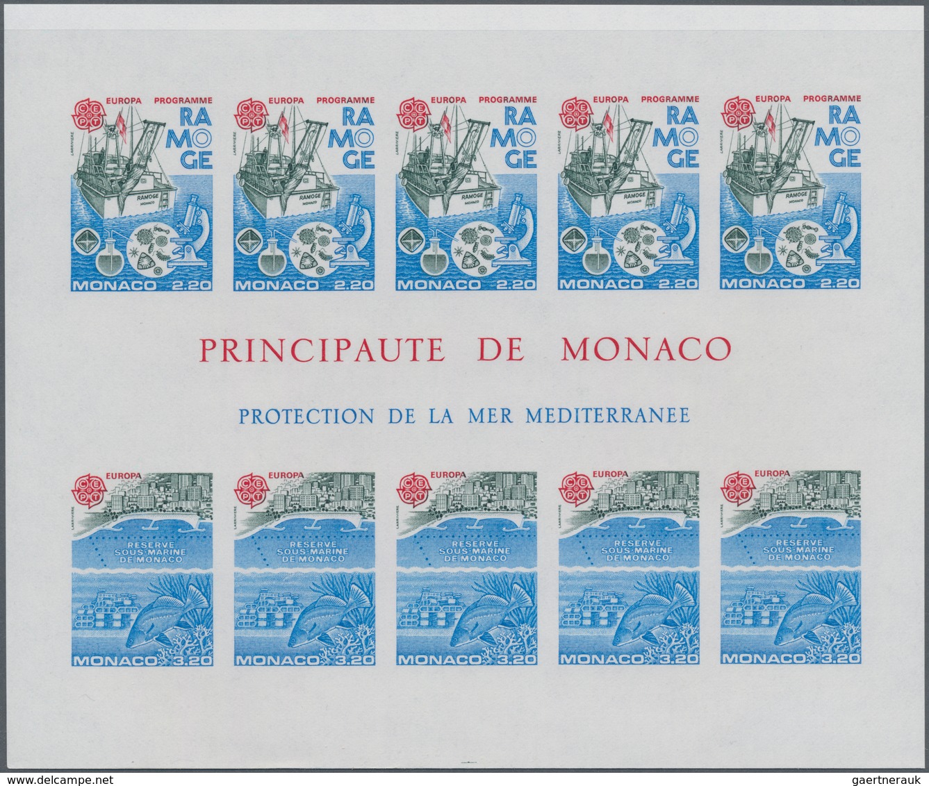 Monaco: 1986, Europa-CEPT ‚Nature Convention And Environment Protection‘ In A Lot With 30 IMPERFORAT - Usati