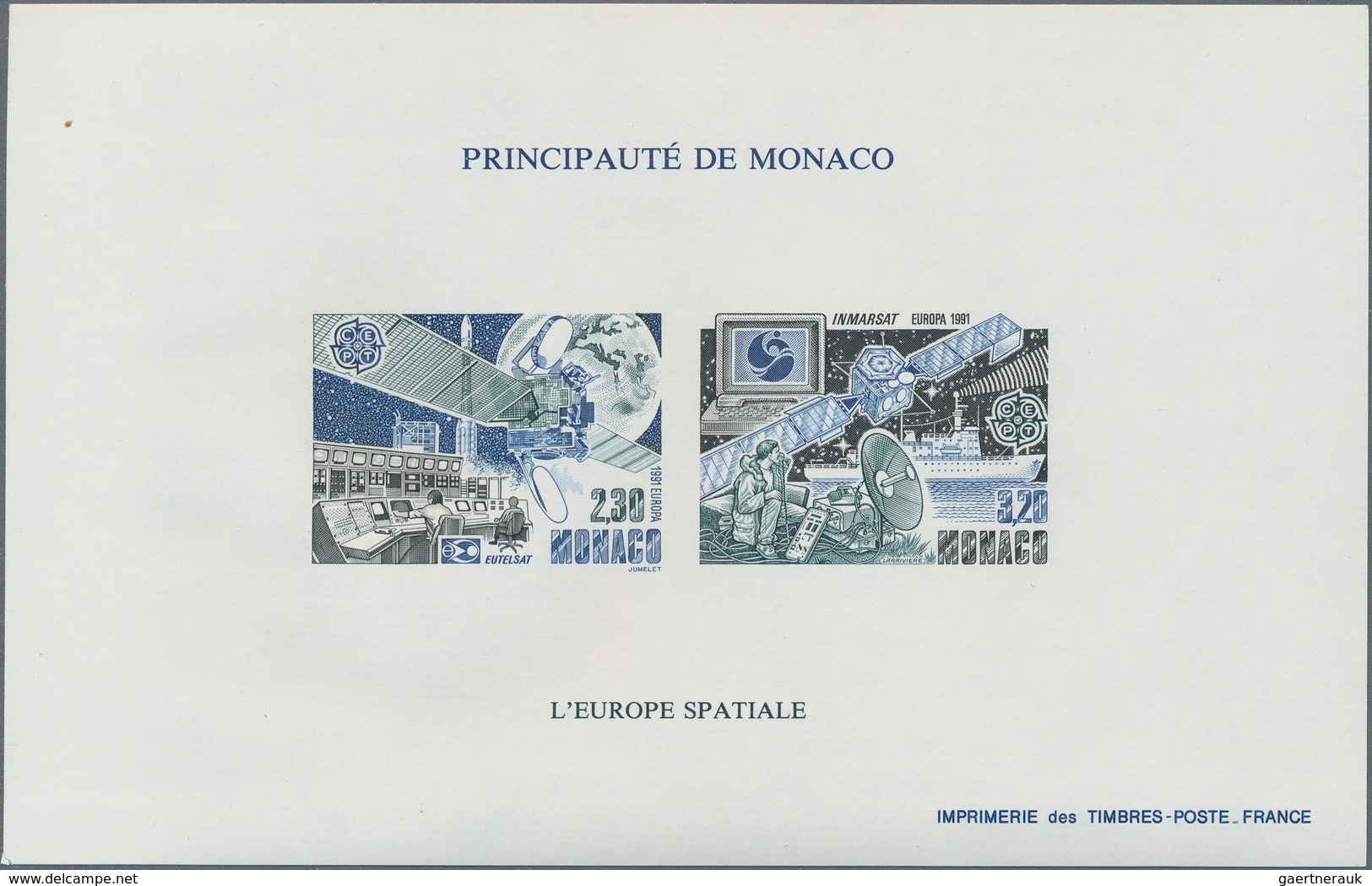 Monaco: 1991/1994. Big Stock SPECIAL PRINTINGS. Included Are: 1991 "European Space Flight" (Michel # - Oblitérés