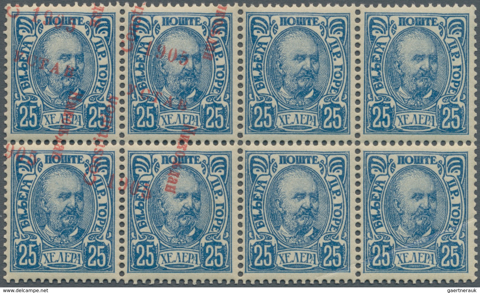 Montenegro: 1896/1906, Specialised Mint Assortment Of Apprx. 237 Stamps Incl. Several Units, Special - Montenegro