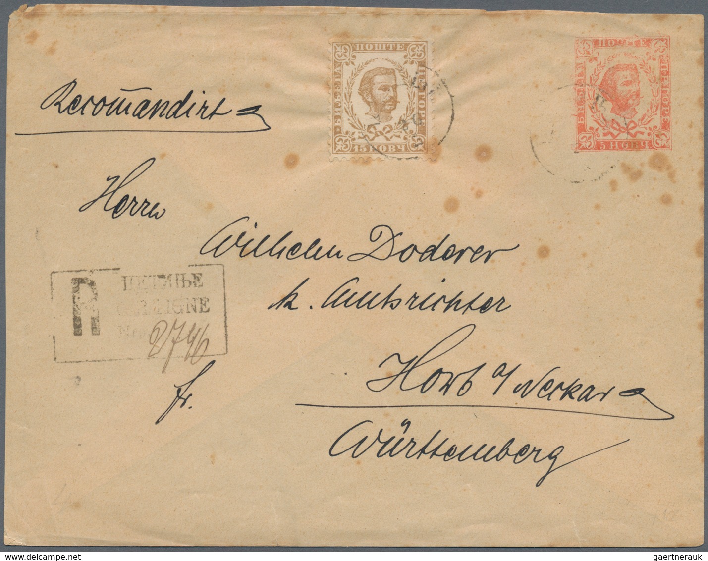 Montenegro - Ganzsachen: 1890/1908, Assortment Of 29 Used Stationeries Comprising Cards, Wrappers, E - Montenegro