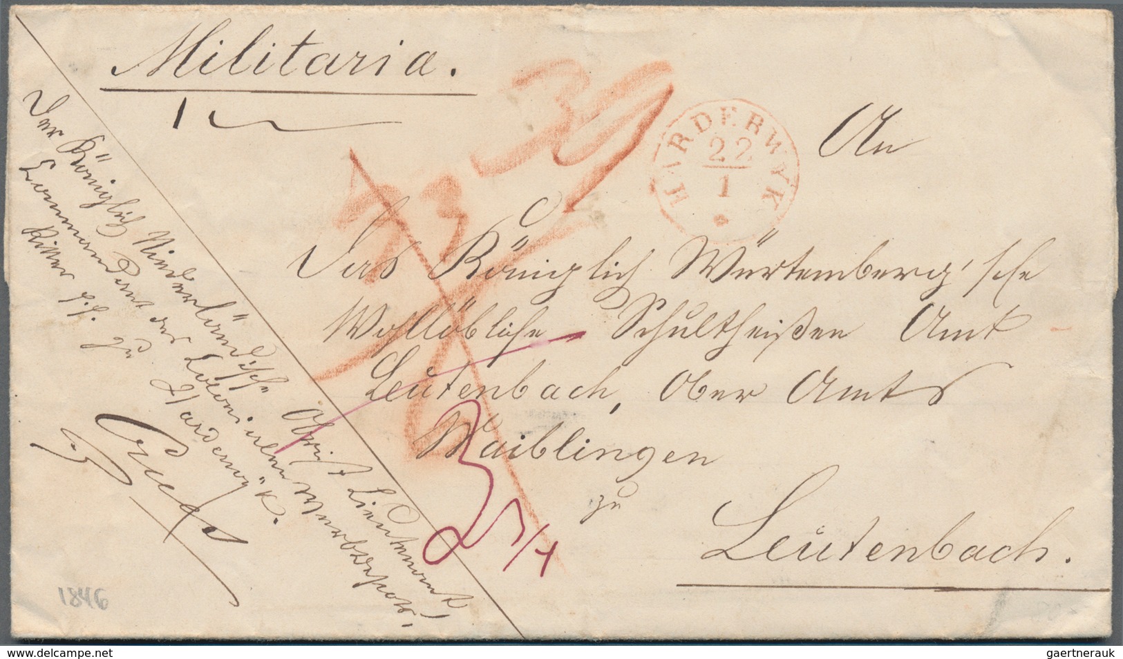 Niederlande: 1826/1957, Covers (73, Inc. Prephilatelic X28 Mostly Used To France) Or Used Stationery - Andere & Zonder Classificatie