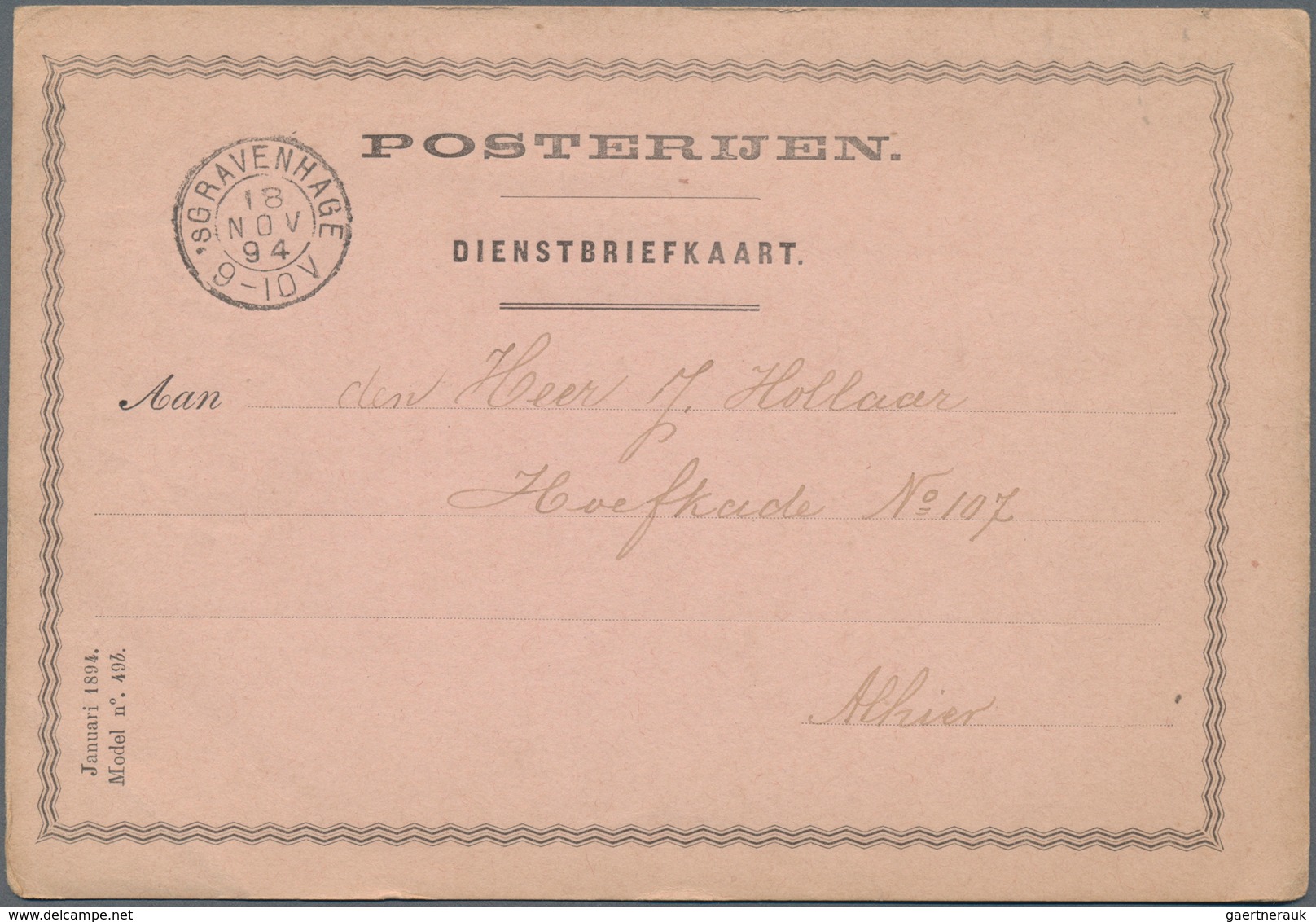 Niederlande: 1870/2005 Holding Of Ca. 520 Unused/CTO-used/used Postal Stationery (aerograms, Cards I - Autres & Non Classés