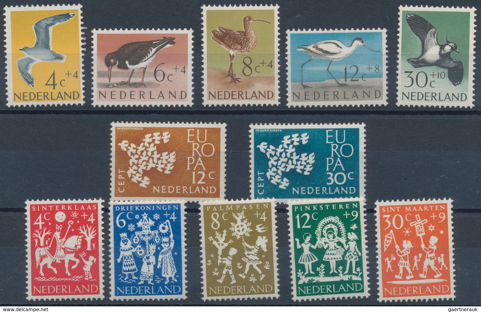 Niederlande: 1961, Sets Without The Definitives Per 250 MNH. Every Year Set Is Separately Sorted On - Andere & Zonder Classificatie