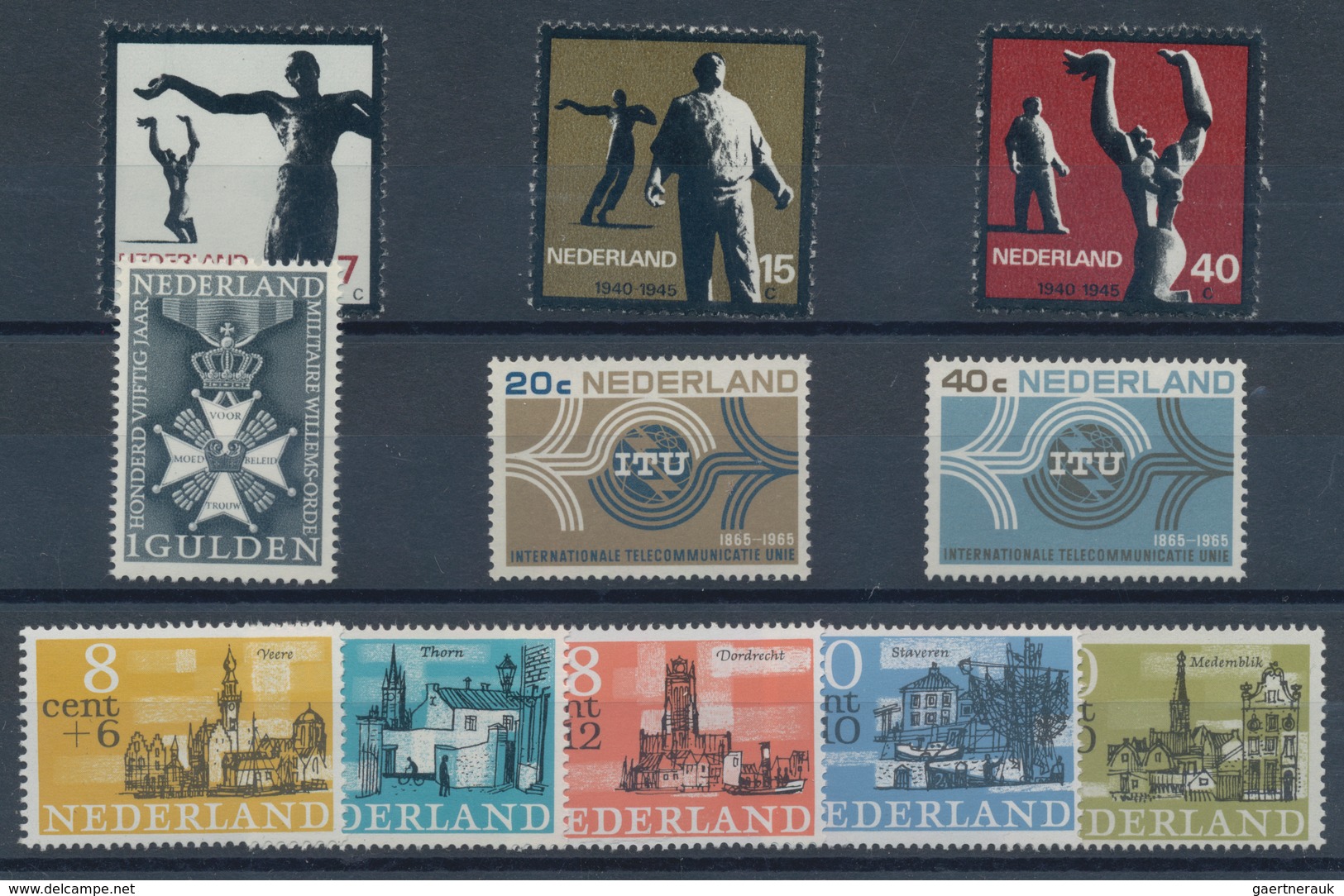 Niederlande: 1965, Sets Without The Definitive Per 625 MNH. SEvery Year Set Is Separately Sorted On - Andere & Zonder Classificatie