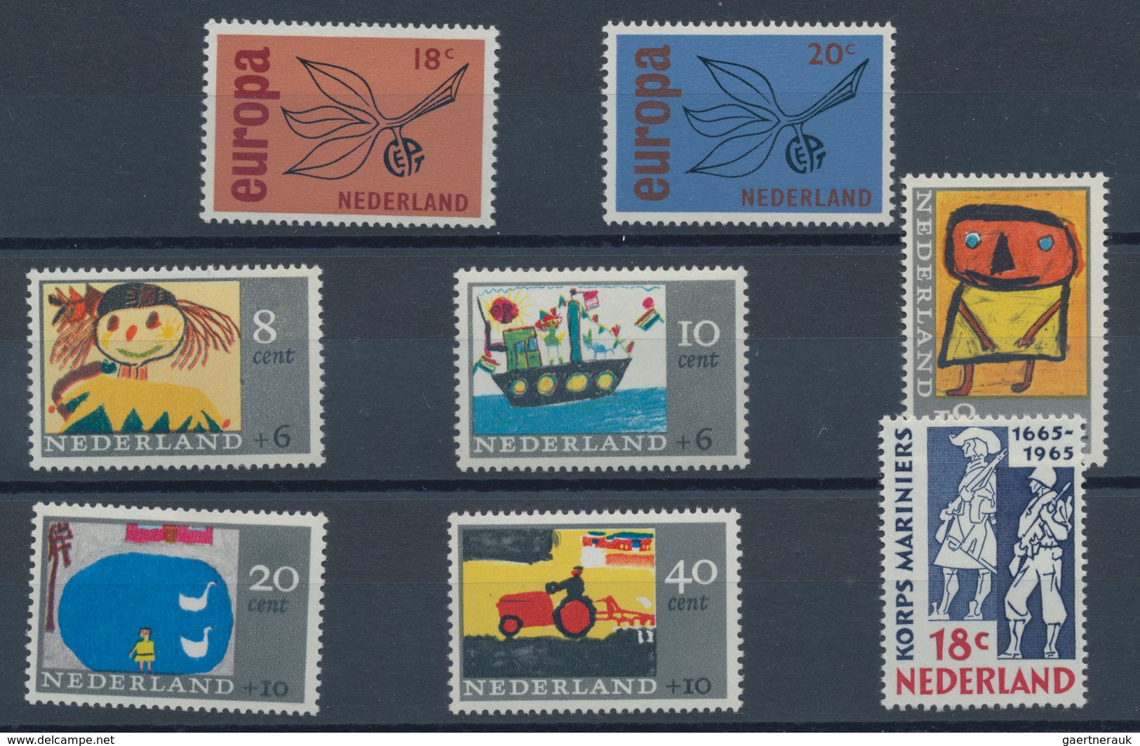 Niederlande: 1965, Sets Without The Definitive Per 625 MNH. SEvery Year Set Is Separately Sorted On - Autres & Non Classés