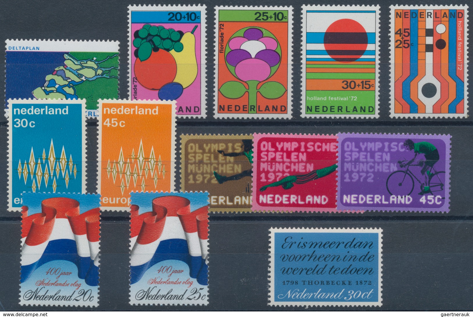 Niederlande: 1972, Sets MNH Without The Definitives Per 175. Every Year Set Is Separately Sorted On - Other & Unclassified