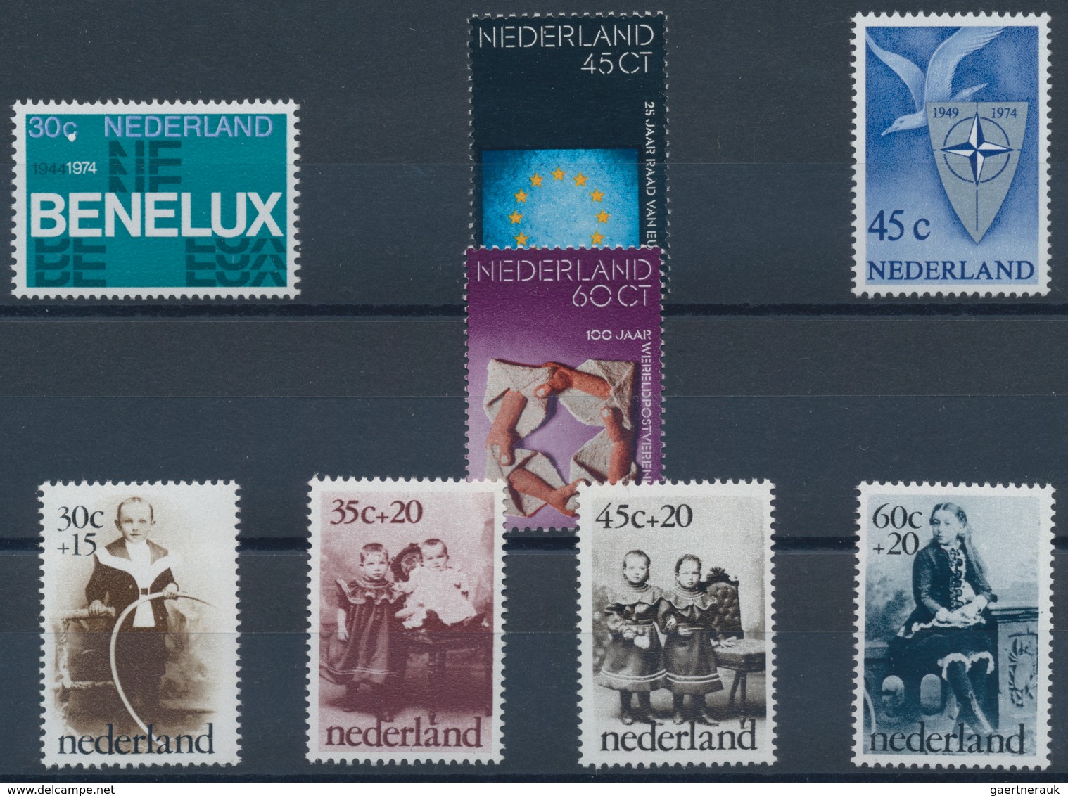 Niederlande: 1974, Sets Per 150 Without The Souvenir Sheets MNH. Every Year Set Is Separately Sorted - Other & Unclassified
