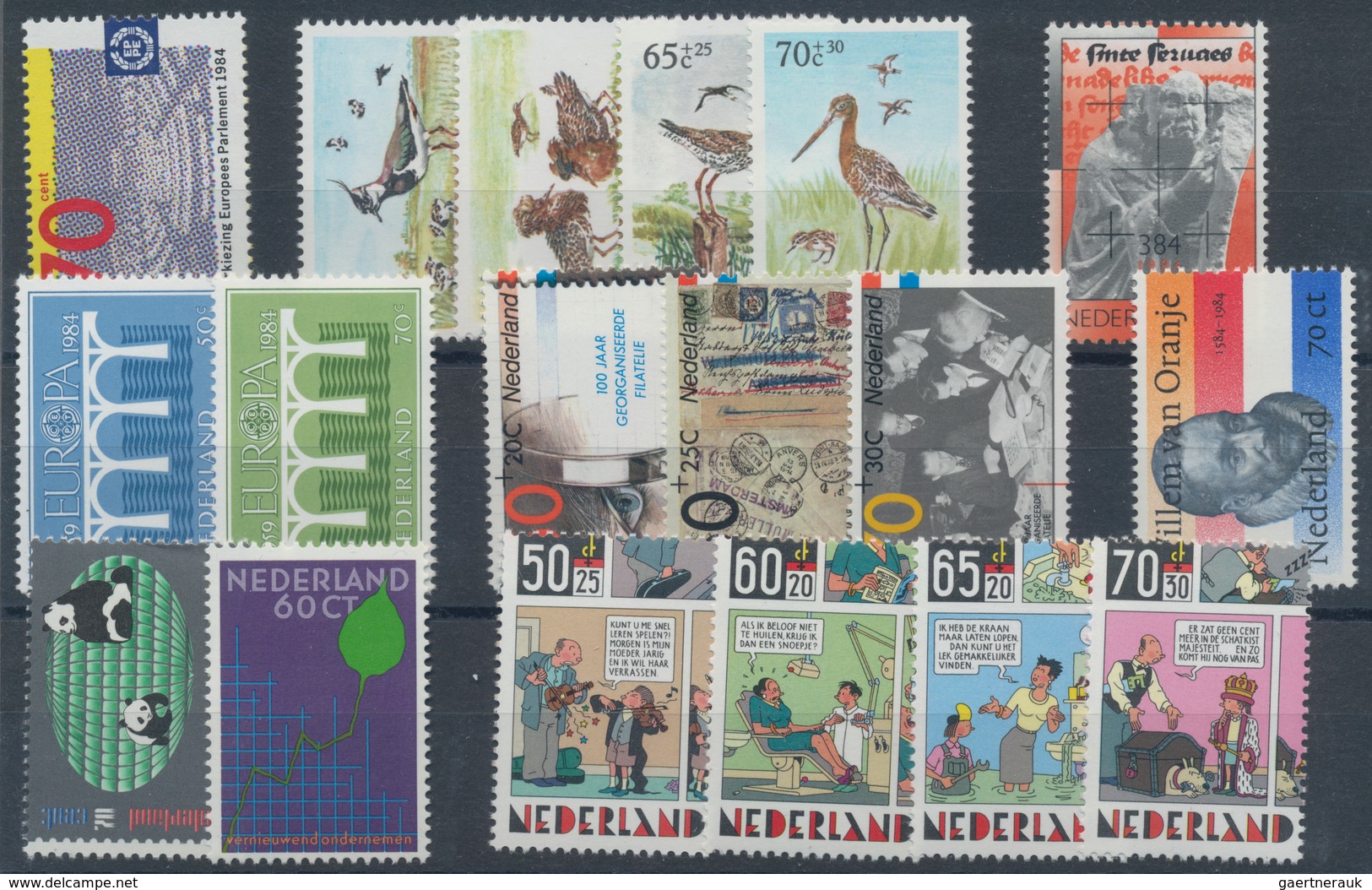 Niederlande: 1984, Complete Sets, Without The Souvenir Sheets, MNH Per 750. SEvery Year Set Is Separ - Andere & Zonder Classificatie