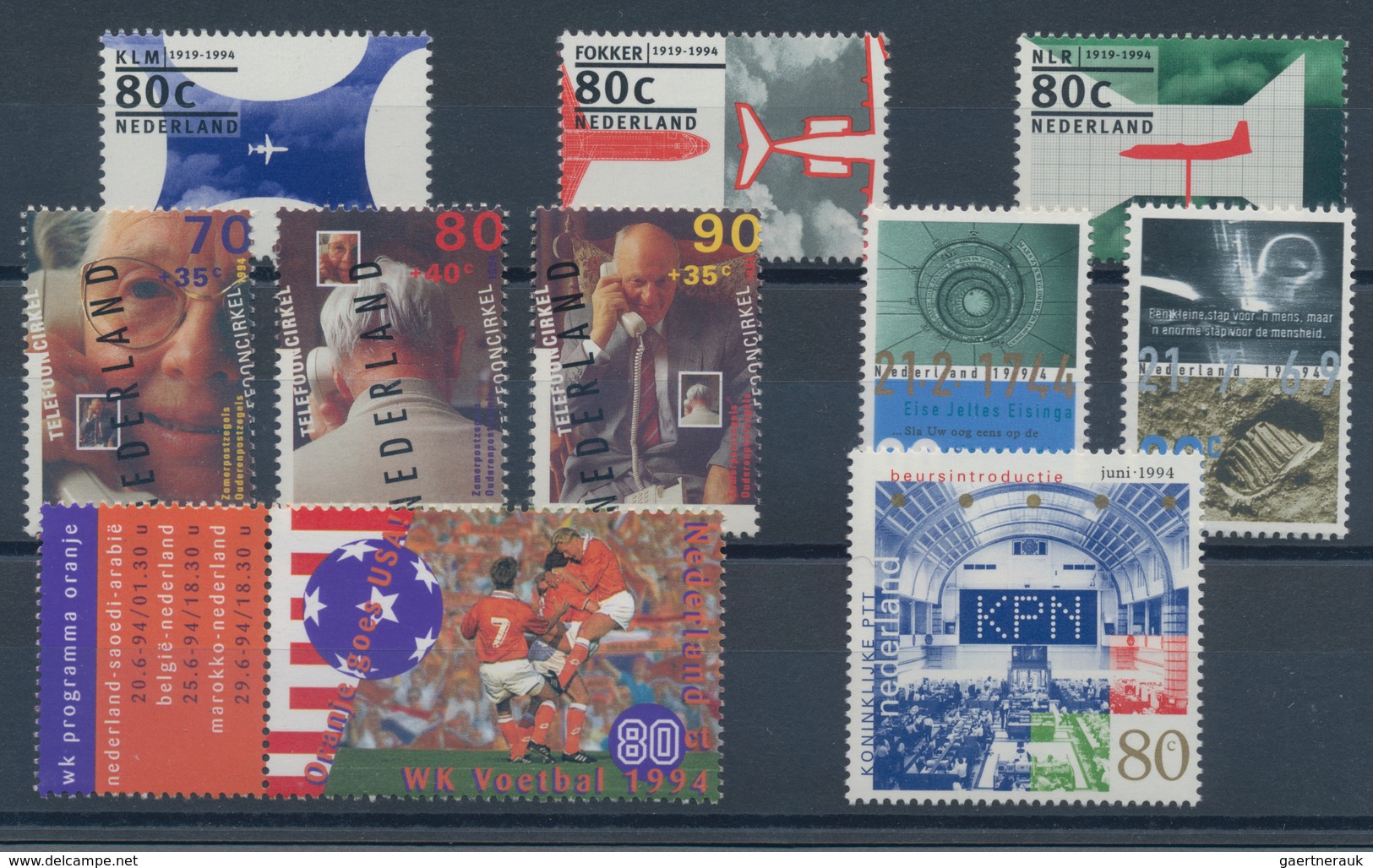 Niederlande: 1994, Sets Without The Souvenir Sheets Per 225 MNH. Every Year Set Is Separately Sorted - Andere & Zonder Classificatie