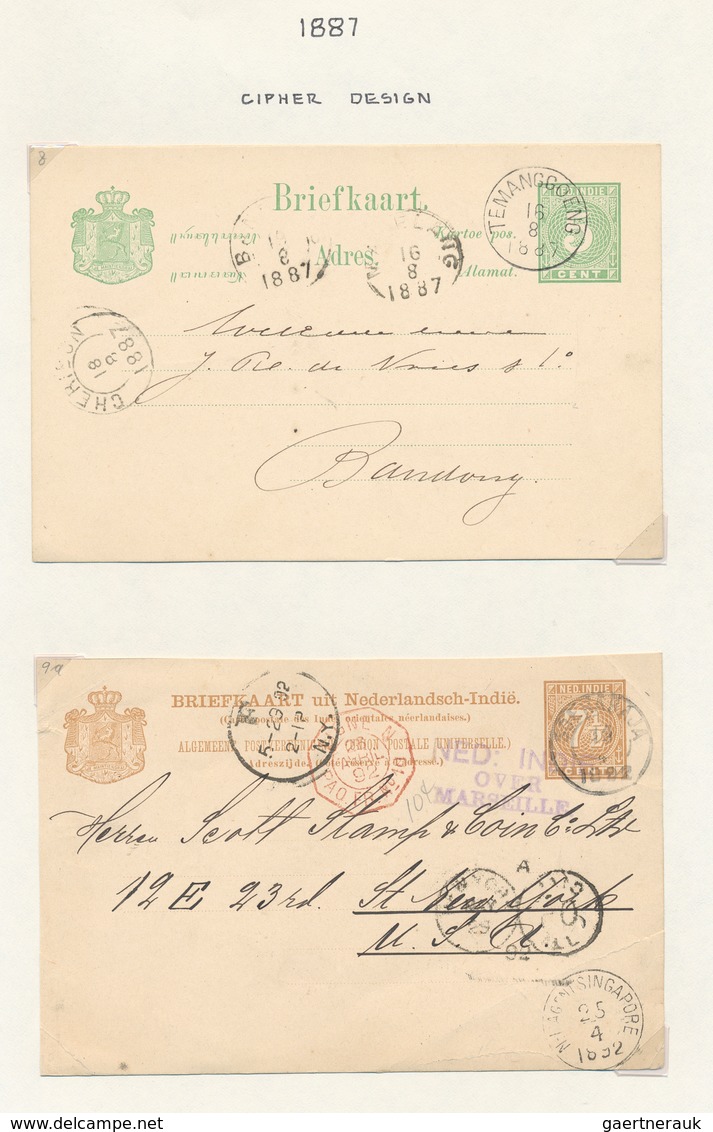 Niederlande - Ganzsachen: 1871/1990 Collection Of About 232 Used Postal Stationaries Beginning From - Postal Stationery