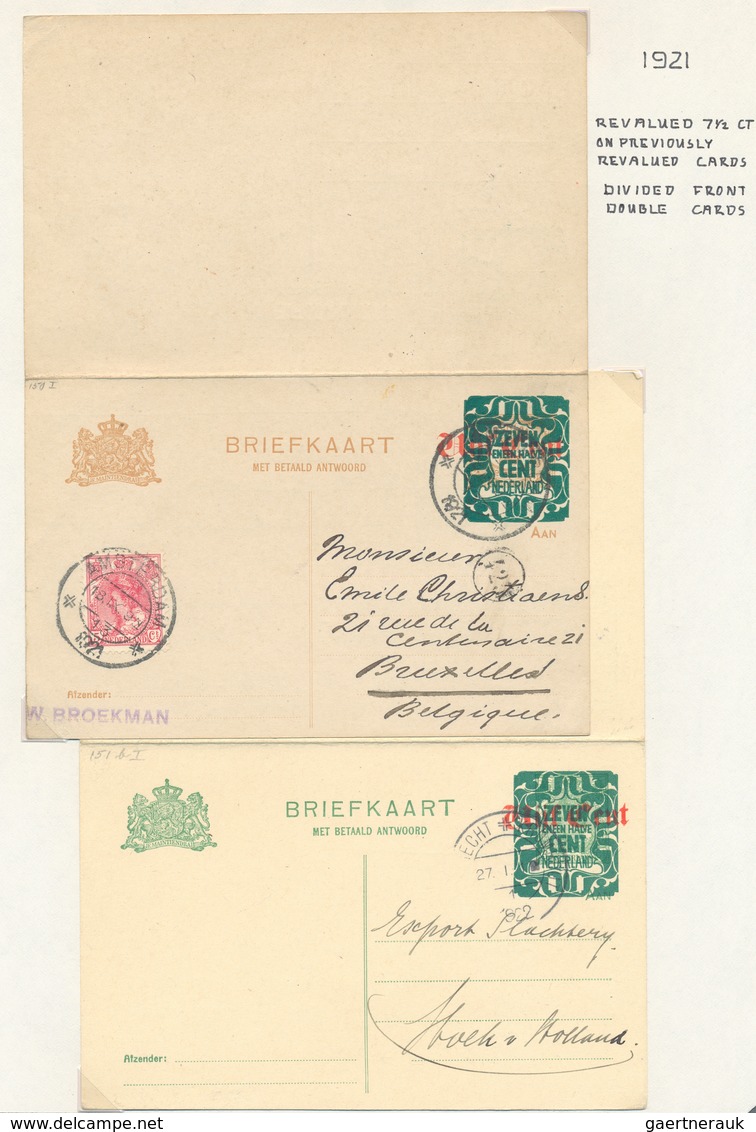 Niederlande - Ganzsachen: 1871/1990 Collection Of About 232 Used Postal Stationaries Beginning From - Entiers Postaux