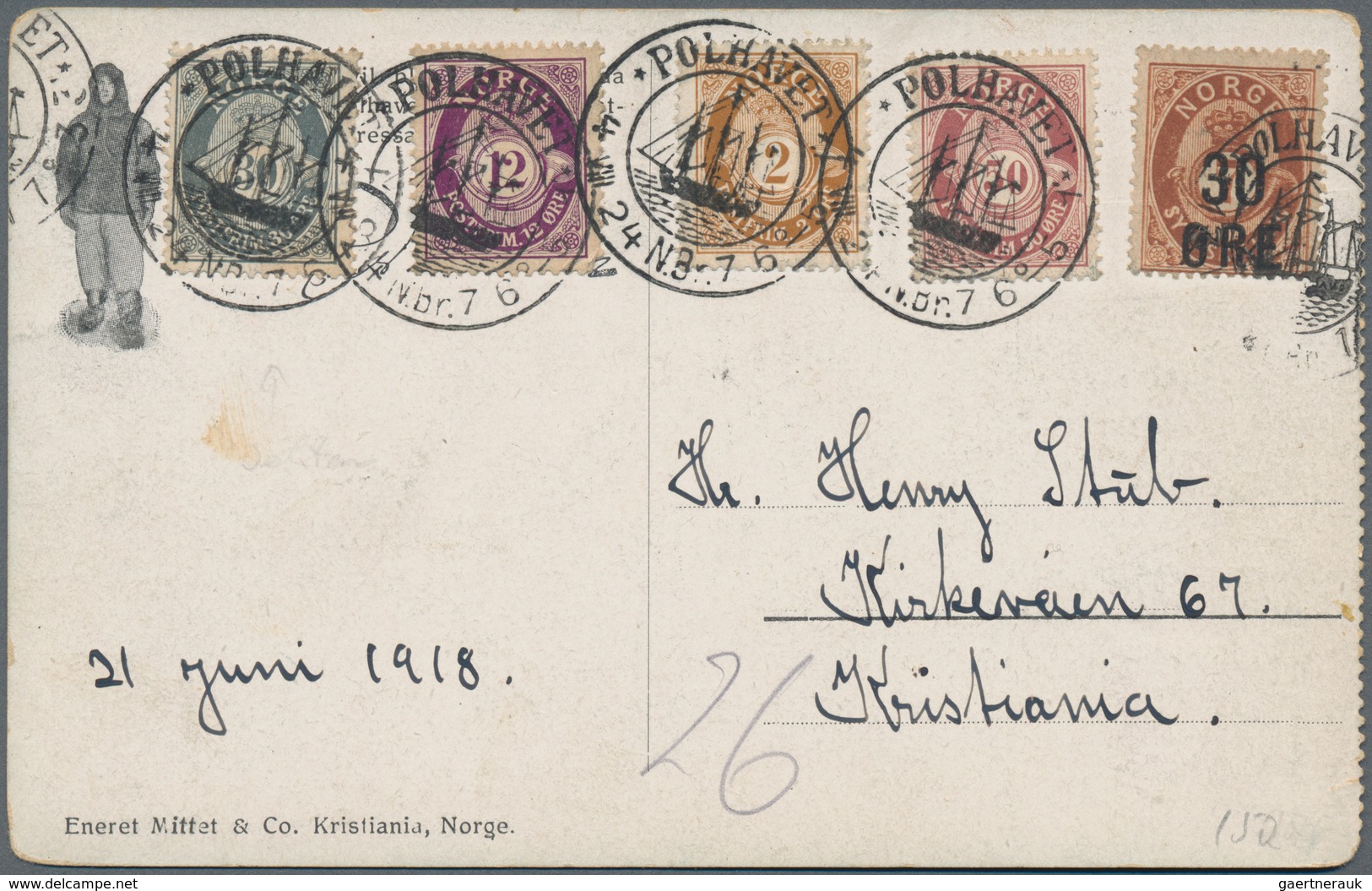 Norwegen: 1900's-1950's, Group Of 29 Covers, Postcards And Two Franked Newspapers (1947), Including - Covers & Documents