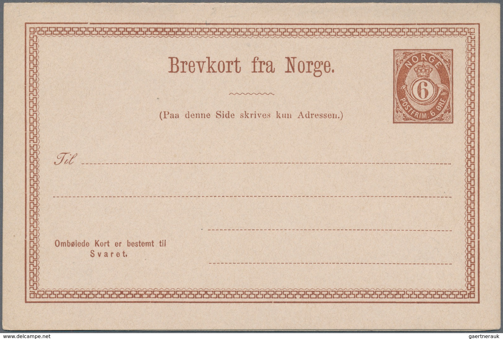 Norwegen - Ganzsachen: 1872/1986 Ca. 140 Unused Postal Stationery Postcards, Lettercards, Service Po - Postwaardestukken