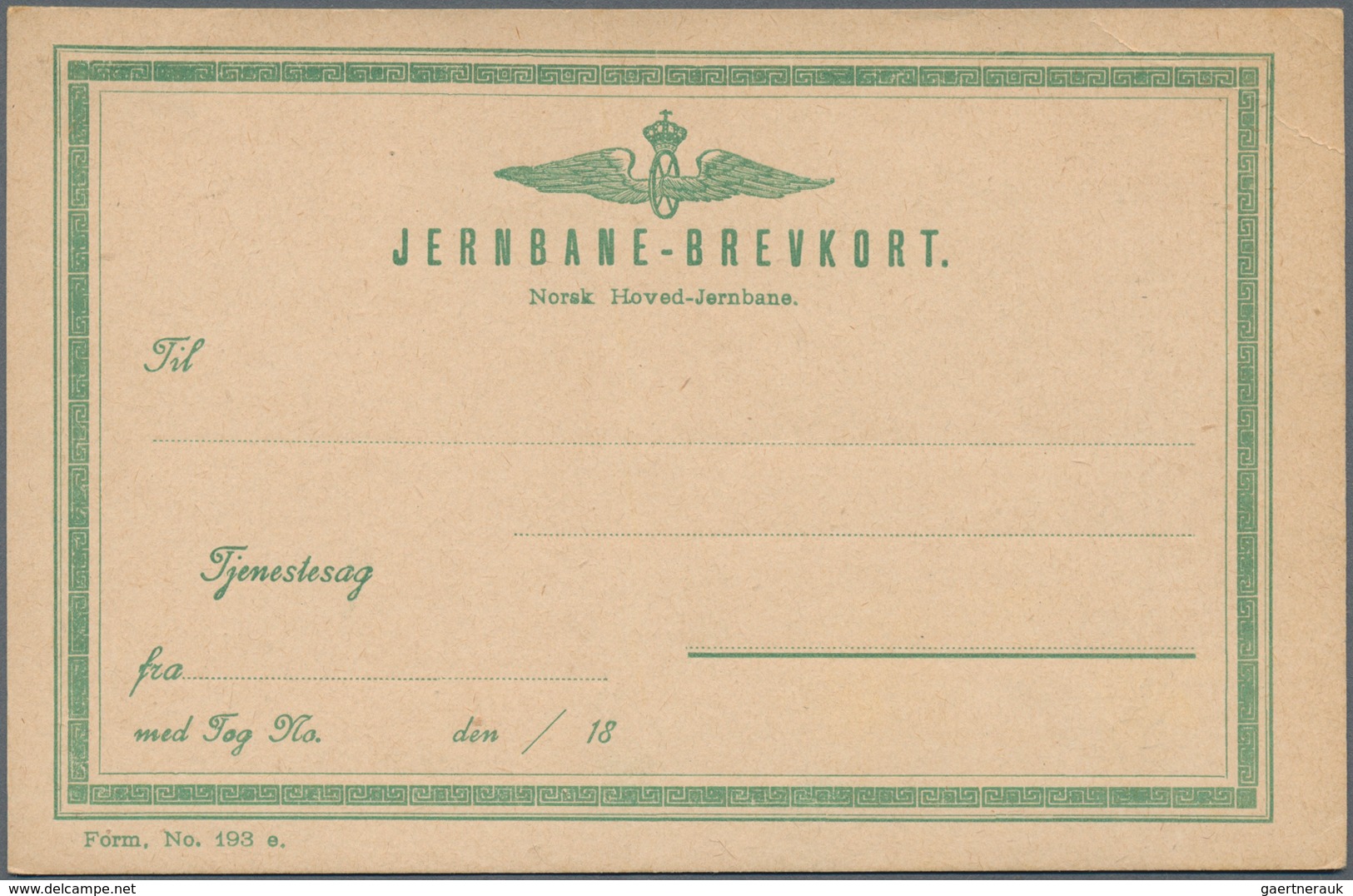 Norwegen - Ganzsachen: 1872/1986 Two Albums With Ca. 270 Unused Postal Stationery, Incl. Postal Stat - Postal Stationery